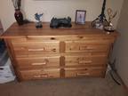 6 Drawer "Knotty Pine" Wood Dresser
