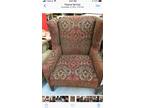 Wing back chair in nice subtle colors