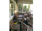 Wicker porch furniture