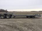 for sale used 33 ft. x 8 ft. heavy duty fifth wheel equipment trailer