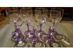 Purple Kiev Wine Glases (7 set)