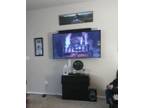 60 in. Toshiba Smart TV w/ wall mount, and wireless Samsung Sound System