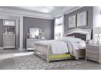 Get Coralayne Silver B650 4 PC King Bedroom Set at Leon Furniture