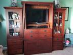 3 PC. Wall Unit Mahogany