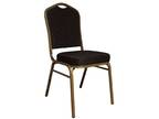 Black Diamond Fabric Banquet Chair With Steel Frame