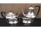 Sheffield Silver Plate Georgian Style Four Piece Coffee Tea Service ~~*