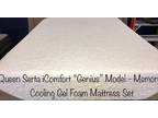 Queen Serta iComfort Genius Cooling gel Foam Mattress Set