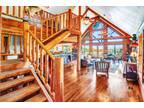 37-Acres with Rustic Luxury 2-Story Log Cabin