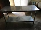 Stainless steel nsf table