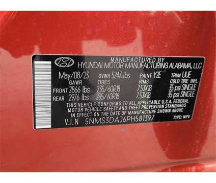 2023 Hyundai Santa Fe SEL is a Red 2023 Hyundai Santa Fe SUV in Macon GA
