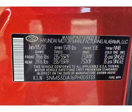 2023 Hyundai Santa Fe Hybrid SEL Premium is a Red 2023 Hyundai Santa Fe Hybrid in Macon GA