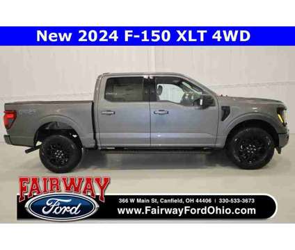 2024 Ford F-150 XLT Black Appearance Package is a Grey 2024 Ford F-150 XLT Truck in Canfield OH