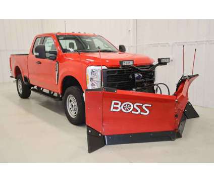 2023 Ford F-350SD XL w/8ft. Boss V-Plow w/Wings Joystick Control 4WD is a Red 2023 Ford F-350 XL Truck in Canfield OH