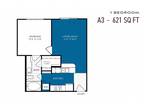 Commons Park West - One Bedroom A3