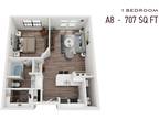 Commons Park West - One Bedroom A8
