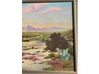 George Bickerstaff, Original Desert Landscape Oil Painting on Canvas