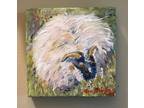 Sheep, Original Oil Paintings, 5"x5"x1"