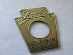 Semi -Aged Ludwig Keystone Drum Badge With Grommet- Repro
