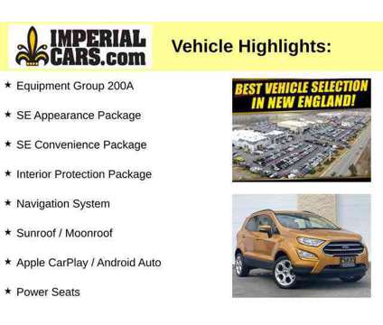 2021UsedFordUsedEcoSportUsed4WD is a Yellow 2021 Ford EcoSport SE SUV in Mendon MA