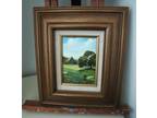 Vintage oil on Canvas Custom Framed Landscape (Competition Winner)