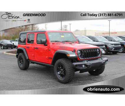 2024NewJeepNewWranglerNew4 Door 4x4 is a Red 2024 Jeep Wrangler Car for Sale in Greenwood IN