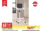 Buy Coaster Laptop Stand With Casters, White 800484 only
