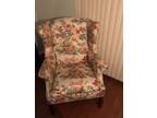 2 Ethan Allen wingback chairs.