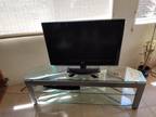 30 inch LG TV with Glass TV Stand