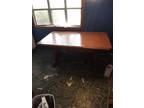 Oak wood table and 4 chairs