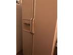 Bisque Side-by-side GE Refrigerator For Sale