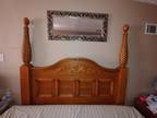 Solid oak bedroom set from Carol House