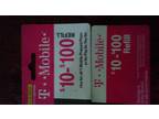 $100.00. T-Mobile refill card, pin #still covered