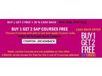HURRY UP : 20 % CASH BACK with BUY 1 GET 2 FREE : Learn 3 courses @ 1 course fee