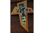 Handcrafted Mosaic Wooden Cross Made In Costa Rica