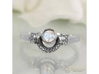 Silver Moonstone Ring.