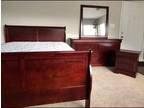 New in Box- Cherry Sleigh Bedroom Set In Queen