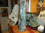 Exceptionally a Beautiful Massive Polished Fluorite Point