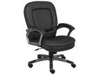 Boss 7106 Black Mid Back Swivel Chair Org. 12 Quantity