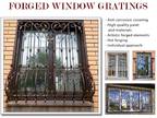 Forged window gratings