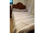 full size matress, box, headboard