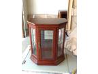 Cherry Wood/Glass Curio Cabinet