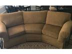 Bassett curved back couch and two side chairs