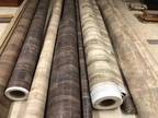 Rolls of vinyl flooring