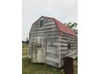 White w/ red tin roof