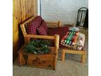Lodgepole futon bed with comfortor and pillows
