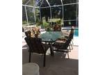 Complete 7 pc Outdoor Dining Set - Cushions Included