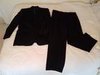 Men's Black Pin-Stripped Suit, size 42L