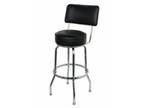 Single Ring Chrome Barstool with Back by Folding Chairs Tables Larry Hoffman