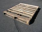 PALLETS, #2 Wood, 48 x 40 4 ways, solid top, euro blocks