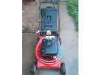 Self-propelled lawn mower with bag